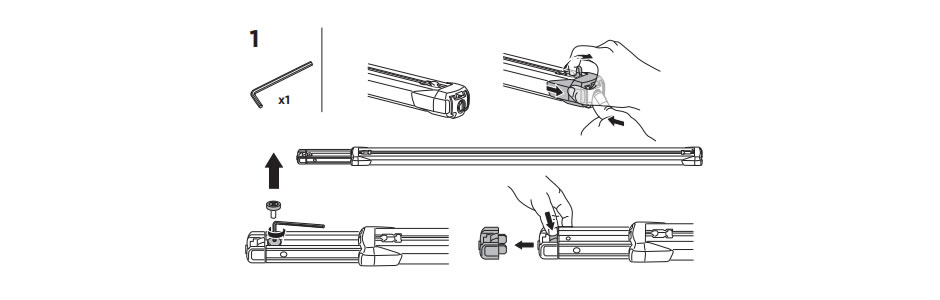 thule slide bar fitting instructions sliding out bar