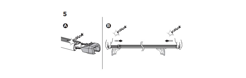 thule slide bar fitting instructions placing on end caps